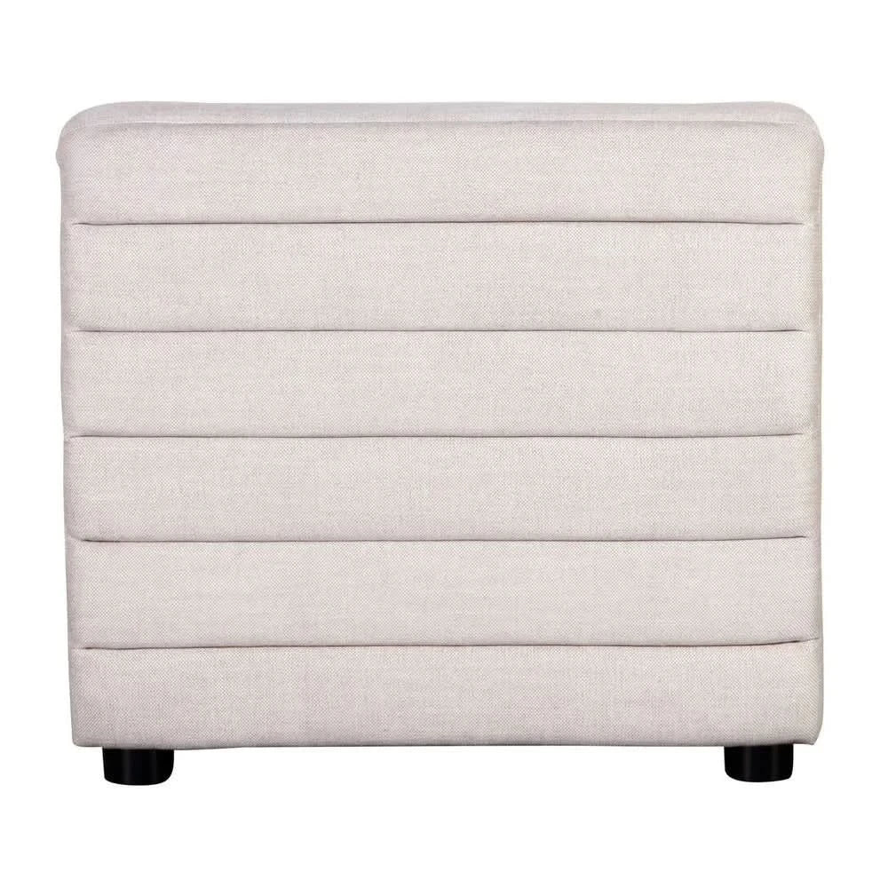 MEREDITH  OCCASIONAL CHAIR LOUNGE CHAIR ARMCHAIR NATURAL LINEN - BEIGE - MyChocolateWood