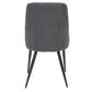 ERSKINE DINING CHAIR GREY CORDED FABRIC - MyChocolateWood