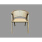Ravella Solid Elmwood / Rattan Chair in Antique Natural - Chocolate Wood