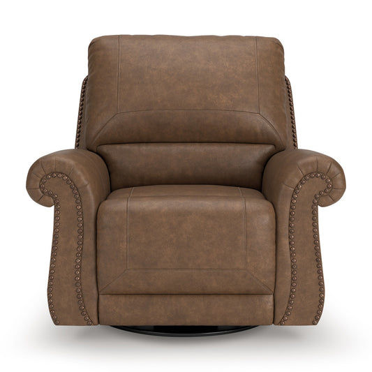 EMBER FAUX LEATHER 1 SEATER RECLINER ARMCHAIR/ROCKING CHAIR BROWN - MyChocolateWood