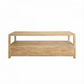 Joelle 3-Drawer TV Unit in Distressed Rustic - Chocolate Wood
