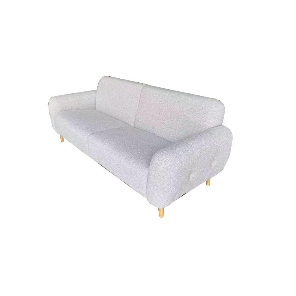BARBOUR FABRIC 3-SEATER SOFA SILVER - MyChocolateWood