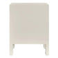 JAYLA SMALL 2-DRAWER GREY  BEDSIDE TABLE - MyChocolateWood