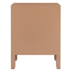 JAYLA SMALL MOCHA MOUSSE  2-DRAWER BEDSIDE TABLE - MyChocolateWood