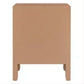 Jayla Small 2-Drawer Bedside Table in Mocha Mousse - Chocolate Wood