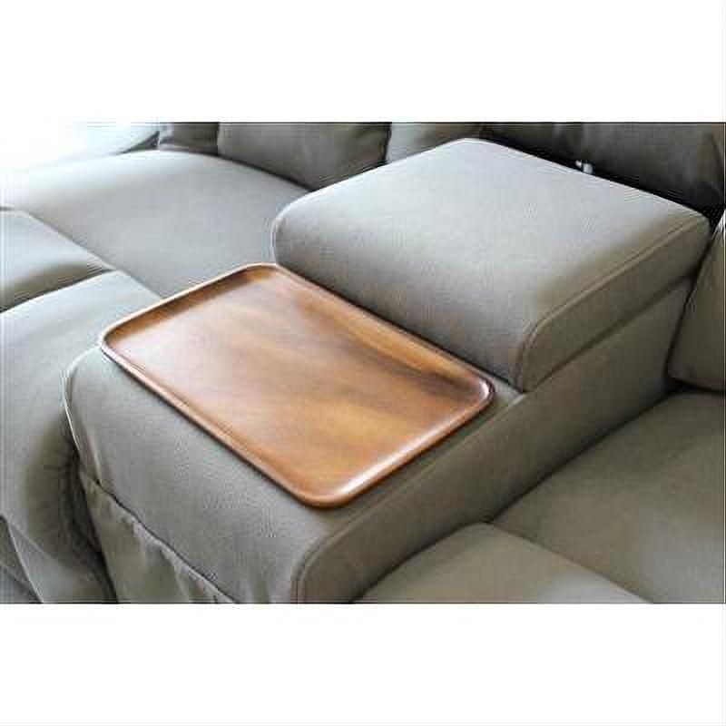 Vorn Fabric 2-Seater Lift Chair / Recliner Sofa with Console in Graphite-MyChocolateWood