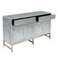 OTILLA  MOTHER OF PEARL HAND INLAY 4-DOOR 2-DRAWER SIDEBOARD/BUFFET - MyChocolateWood
