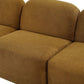 LORELEI  3-SEATER MODULAR SOFA CHENILLE TOFFEE COLOUR - MyChocolateWood