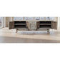 Nevana Recycled Elm 4-Door 2-Drawer TV Unit 195cm - Chocolate Wood