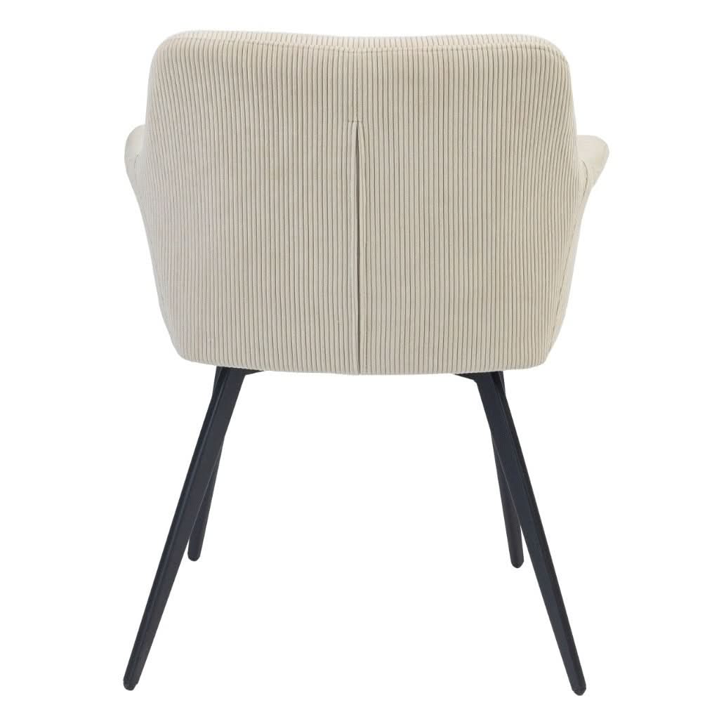 GALI HAMPTON FABRIC DINING CHAIR/ARMCHAIR BEIGE - MyChocolateWood