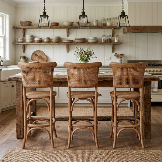 Linden Reclaimed Oak Bar Stool/Counter Stool 50x54x106 Natural