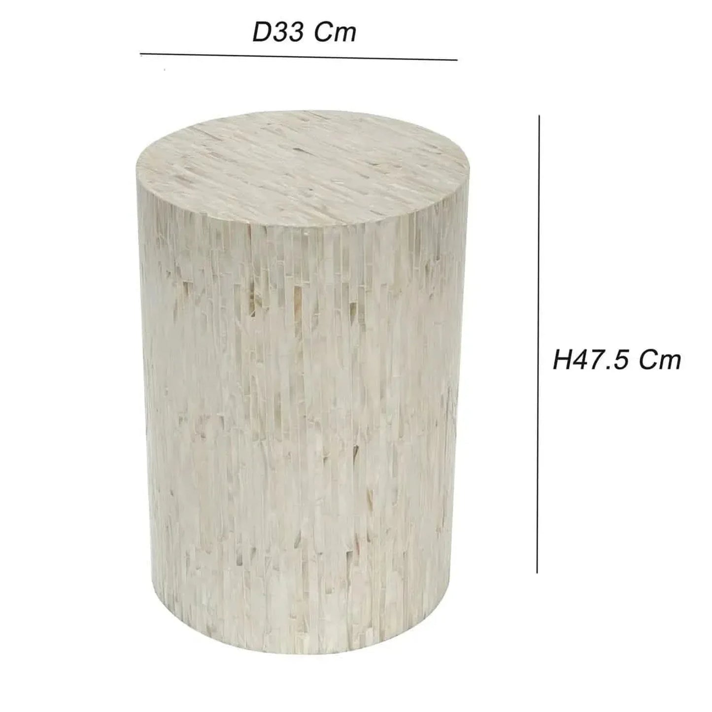 LAUSANNE MOTHER OF PEARL HAND MADE STOOL/SIDE TABLE/LAMP TABLE/ACCENT TABLE