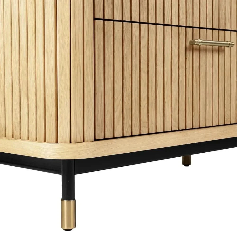 PEMBROKE OAK TIMBER 3-DRAWER CHEST OF DRAWERS NATURAL - MyChocolateWood