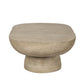 BARDOT OVAL CEMENT COFFEE TABLE NATURAL - MyChocolateWood