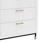PEMBROKE OAK TIMBER 3-DRAWER CHEST OF DRAWERS WHITE - MyChocolateWood