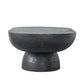 BARDOT OVAL CEMENT COFFEE TABLE BLACK - MyChocolateWood