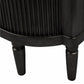 DIANNA MARBLE ART DECO 6 DRAWER CHEST OF DRAWERS ACCENT CHEST BLACK - MyChocolateWood