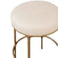 SOREN KITCHEN STOOL - BRASS /NATURAL LINEN - MyChocolateWood