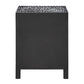 TABITHA MOTHER OF PEARL NOIR BEDSIDE TABLE 1 DRAWER/1CUPBOARD - MyChocolateWood
