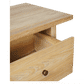 Joelle 2-Drawer Console Table in Distressed Rustic - Chocolate Wood