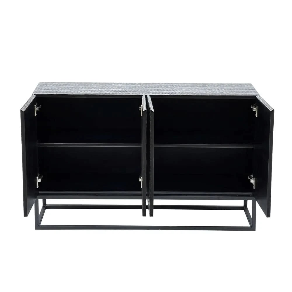 ILANA  MOTHER OF PEARL HAND MADE  2-DOOR SIDEBOARD/BUFFET - MyChocolateWood