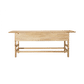 JOELLE 3-DRAWER CONSOLE TABLE/HALL TABLE DISTRESSED RUSTIC NATURAL - MyChocolateWood