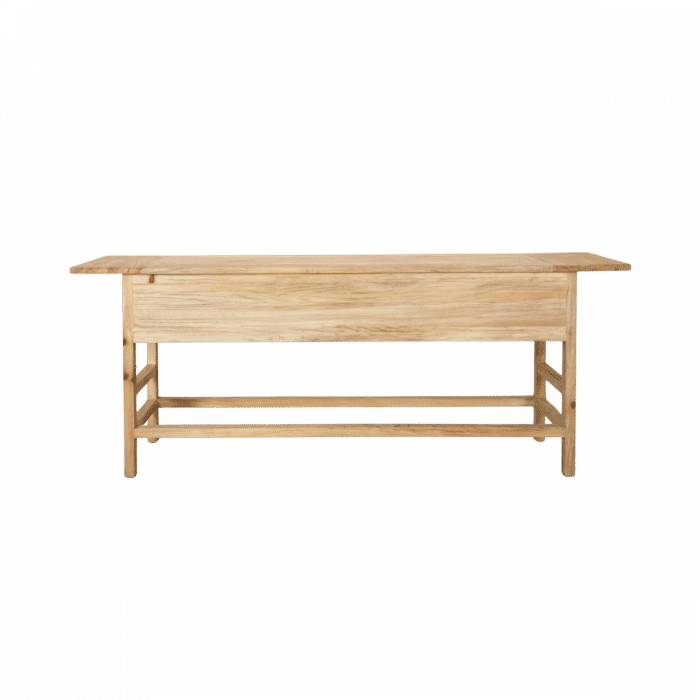JOELLE 3-DRAWER CONSOLE TABLE/HALL TABLE DISTRESSED RUSTIC NATURAL - MyChocolateWood
