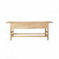 Joelle 3-Drawer Console Table in Distressed Rustic - Chocolate Wood