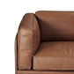DAVIEN DARK BROWN 2.5 SEATER SOFA TOP GRAIN COW LEATHER - MyChocolateWood