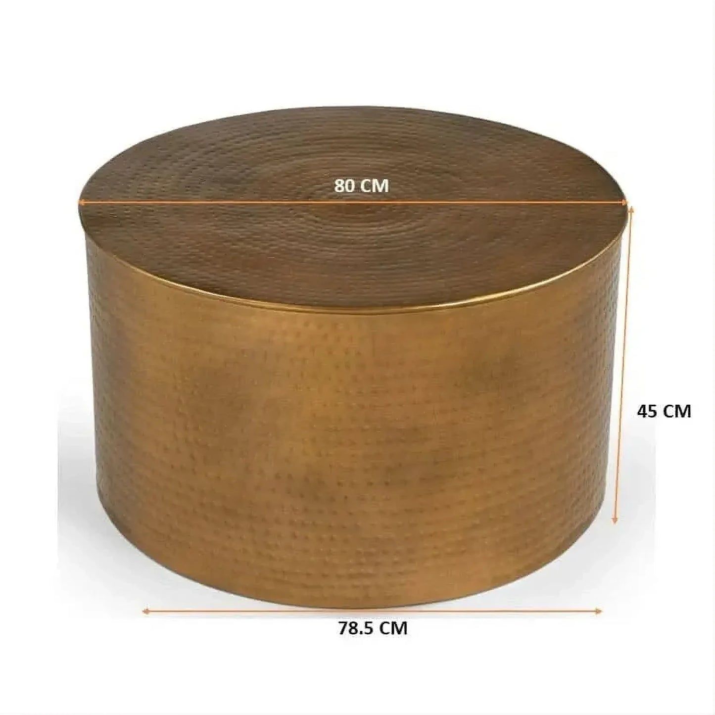 ELIAS ROUND HAMMERED IRON COFFEE TABLE