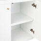 JAILA 4-DOOR CONTEMPORARY SIDEBOARD/BUFFET WHITE - MyChocolateWood