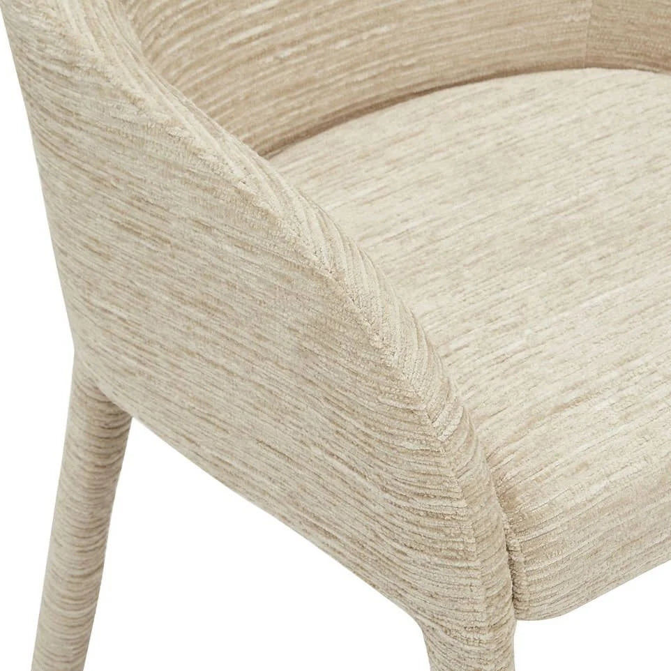 CHALMERS FABRIC DINING CHAIR BEIGE - MyChocolateWood