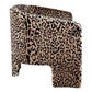GRETCHEN LEOPARD CHENILLE ARMCHAIR - MyChocolateWood