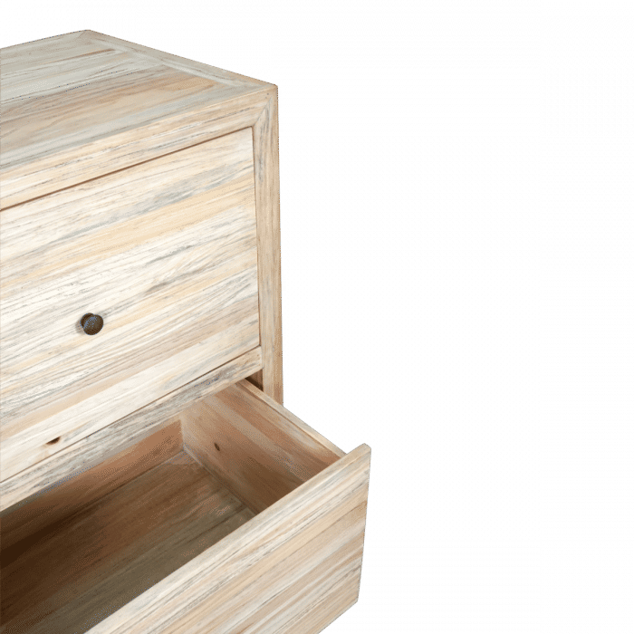 JOELLE 6-DRAWER DRESSER/CHEST OF 6 DRAWERS DISTRESSED NATURAL - MyChocolateWood