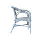 WENGLOR OCEAN BLUE RATTAN ARMCHAIR ACCENT CHAIR/ LOUNGE CHAIR - MyChocolateWood