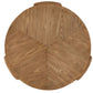 CAYDEN ASH VENEER ROUND COFFEE TABLE NATURAL - MyChocolateWood