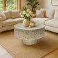 CLARISSE MOTHER OF PEARL HAND MADE COFFEE TABLE - MyChocolateWood