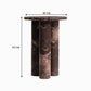 BODHI  SOLID MARBLE ACCENT TABLE/SIDE TABLE/LAMP TABLE (Copy) - MyChocolateWood