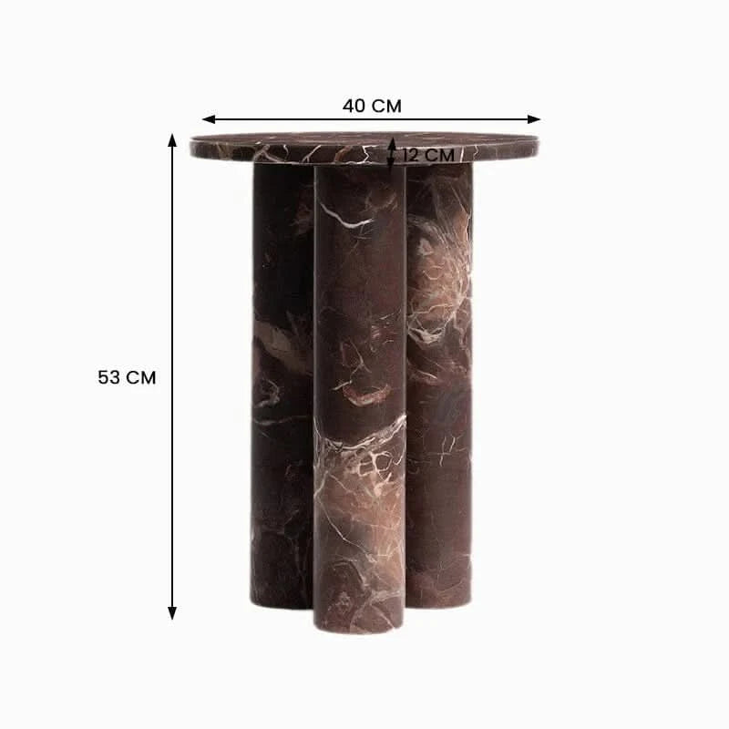 BODHI SOLID MARBLE ACCENT TABLE/SIDE TABLE/LAMP TABLE (Copy) - MyChocolateWood