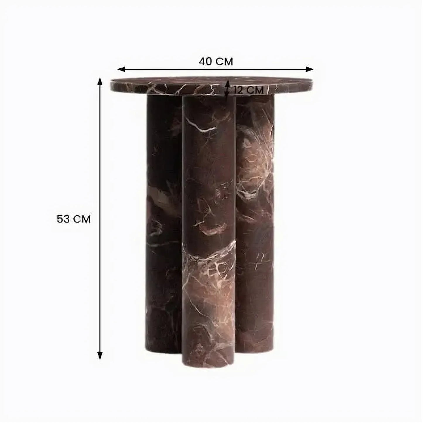 BODHI SOLID MARBLE ACCENT TABLE/SIDE TABLE/LAMP TABLE (Copy) - MyChocolateWood