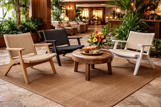 PLANTATION COLONIAL ELMWOOD CHAIR/ARMCHAIR/LOUNGE CHAIR IN DISTRESSED BLACK - MyChocolateWood