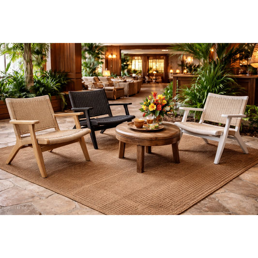 PLANTATION COLONIAL ELMWOOD CHAIR/ARMCHAIR/LOUNGE CHAIR IN DISTRESSED BLACK - MyChocolateWood