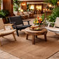 Plantation Colonial Chair in White with Straw - Chocolate Wood
