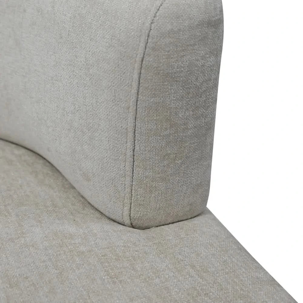 NAPIER FAWN CHENILLE FABRIC OCCASIONAL CHAIR - MyChocolateWood