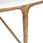 SOREN MARBLE ROUND COFFEE TABLE - BRASS FRAME DIA:120CM - MyChocolateWood
