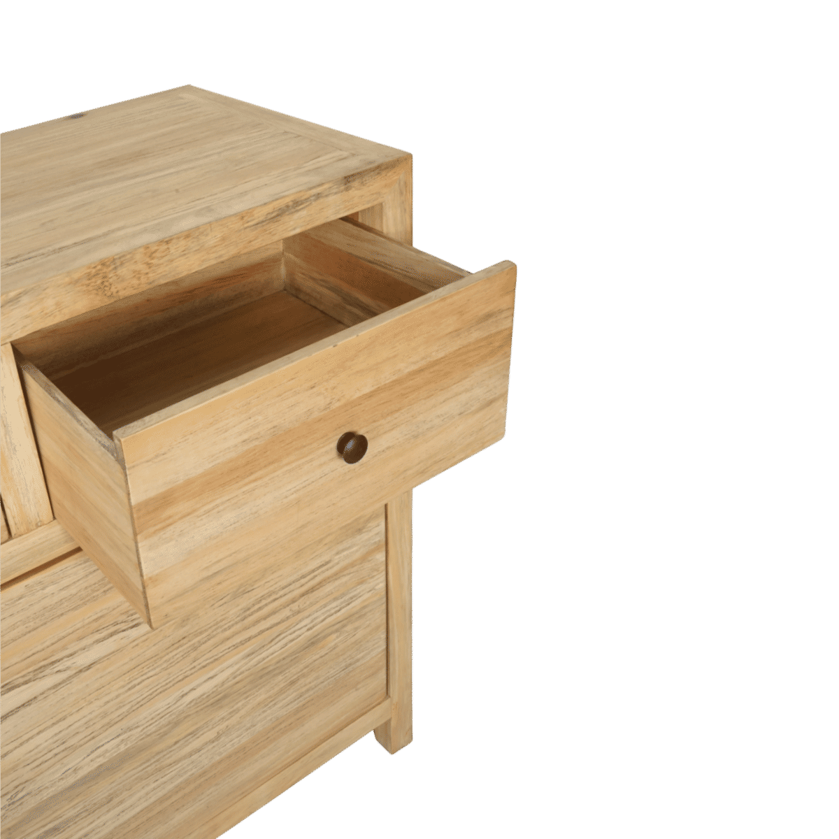JOELLE 3-DRAWER 2-DOOR BUFFET/SIDEBOARD DISTRESSED RUSTIC - MyChocolateWood