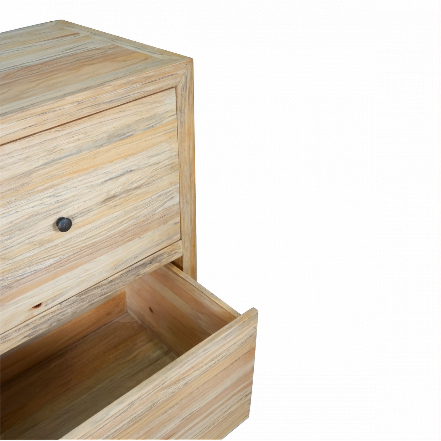 Joelle 6-Drawer Dresser in Distressed Rustic - Chocolate Wood