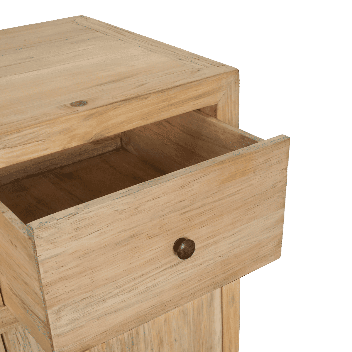 JOELLE 4-DRAWER 4-DOOR SIDEBOARD/BUFFET DISTRESSED RUSTIC - MyChocolateWood
