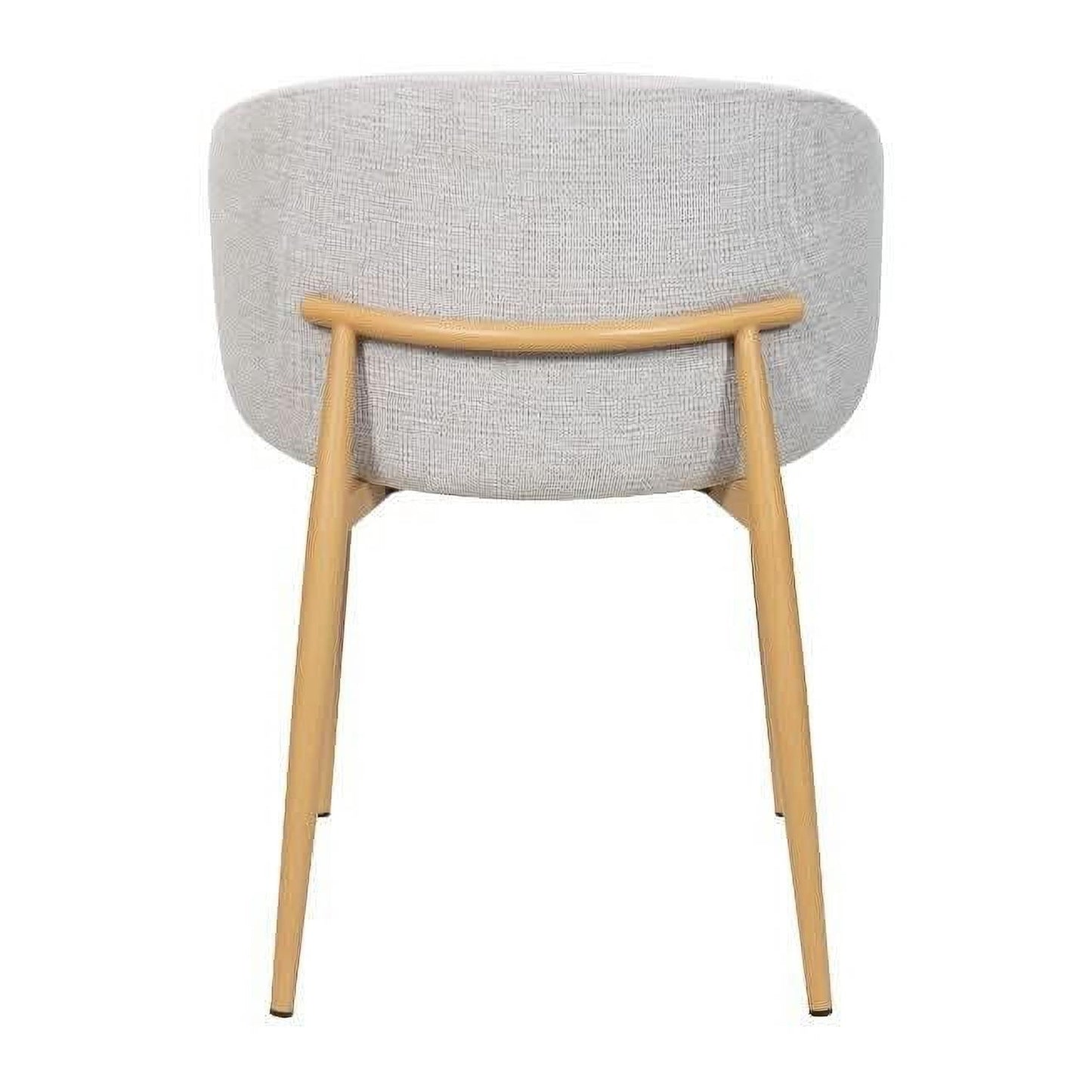 YODAH HAMPTON FABRIC DINING CHAIR TAUPE/OAK