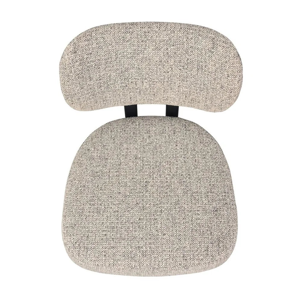 KILBRIN SPECKLE BROWN/BLACK METAL DINING CHAIR - MyChocolateWood